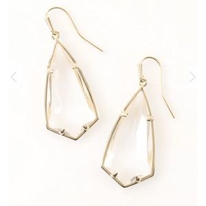 Carla Drop Earrings in Clear Crystal